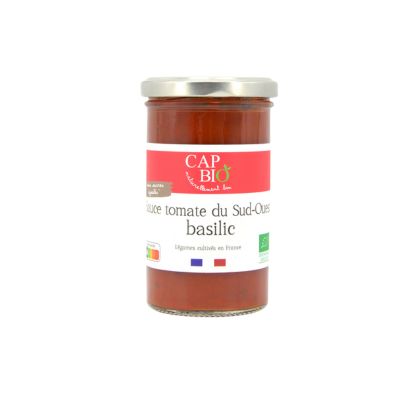 SAUCE TOMATE BASILIC BIO 250G